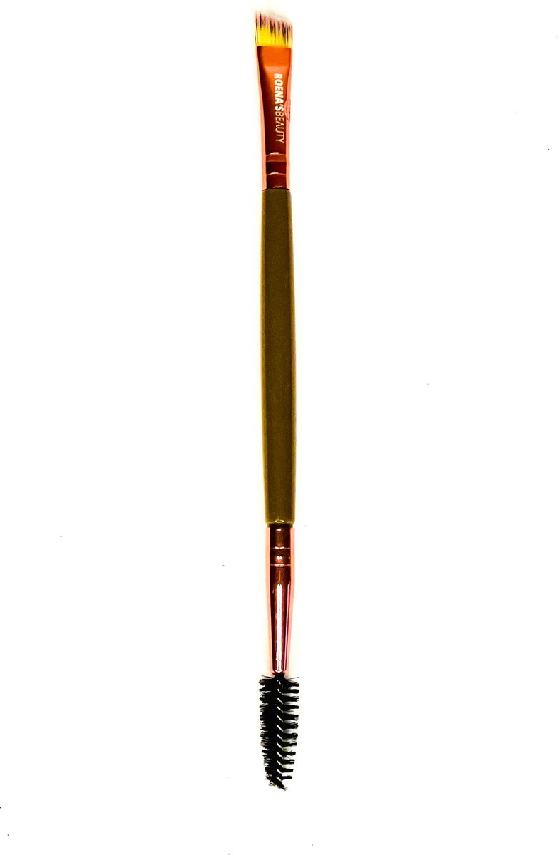 Roena's Beauty - A105 dubbelzijdige wenkbrauwpenceel - wenkbrauwkwast / wenkbrauwborstel