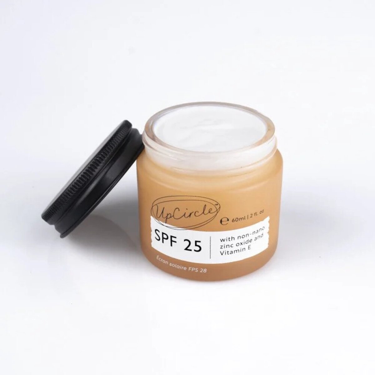 Goedkoopste UpCircle Zonnebrandcrème - SPF 25 - Upcycled frambozen - Face - Minerale formule - Natuurlijke finish - Acne-bestrijdend