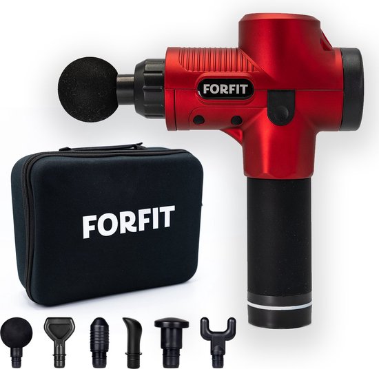 FORFIT Massage Gun Red Edition - Professioneel massage apparaat - Sport ...