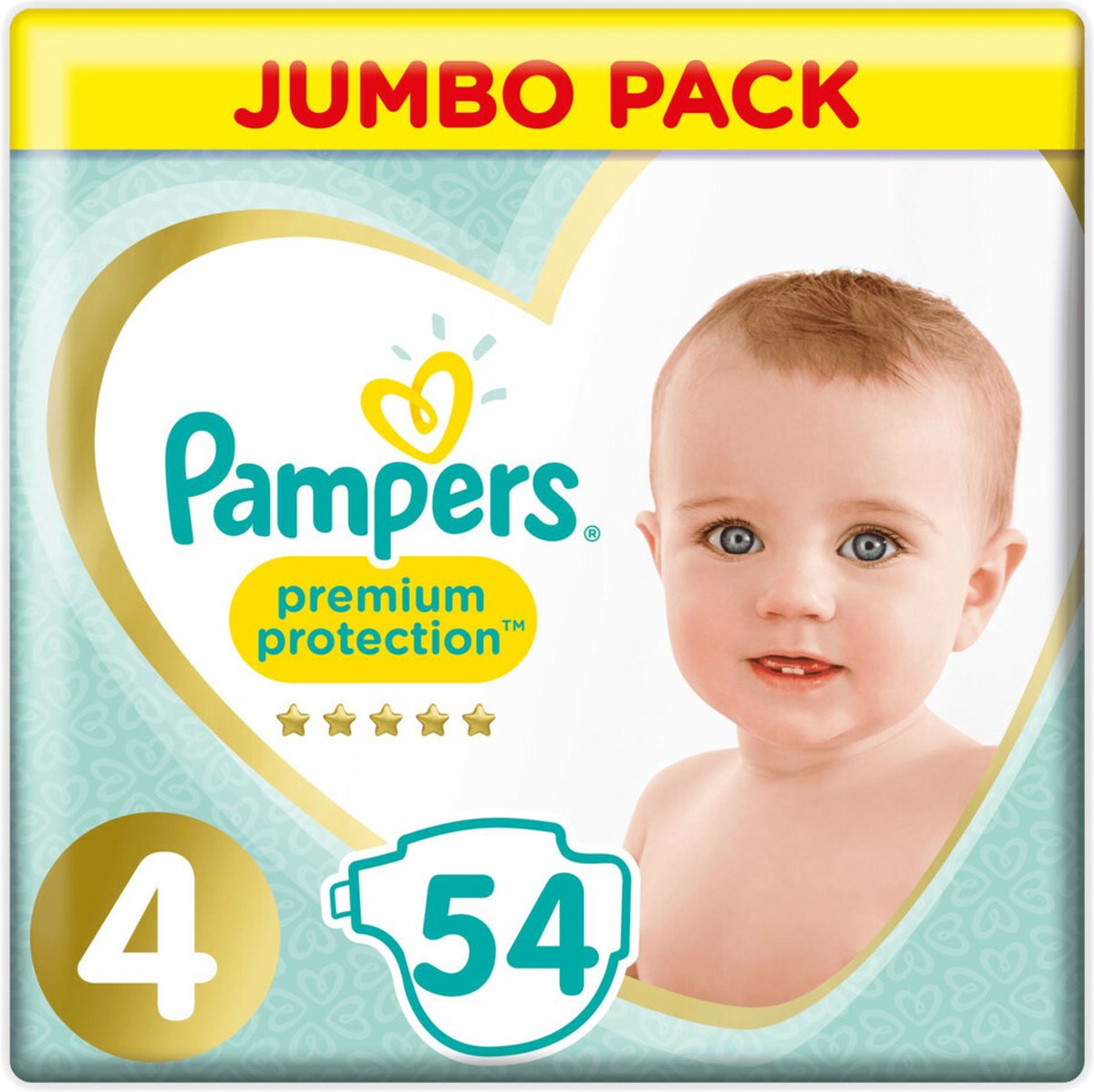 Image of 2x Pampers Premium Protection Luiers Maat 4 (9-14 kg) 54 stuks