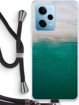 Case Company® - Hoesje met koord geschikt voor Xiaomi Redmi Note 12 Pro 5G hoesje met Koord - Stranded - Telefoonhoesje met Zwart Koord - Bescherming aan alle Kanten en Over de Schermrand