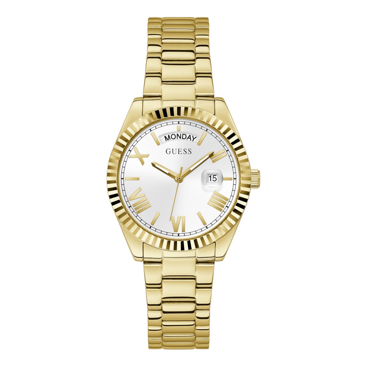 Guess Luna GW0308L2 Horloge - Staal - Goudkleurig - Ø 36 mm