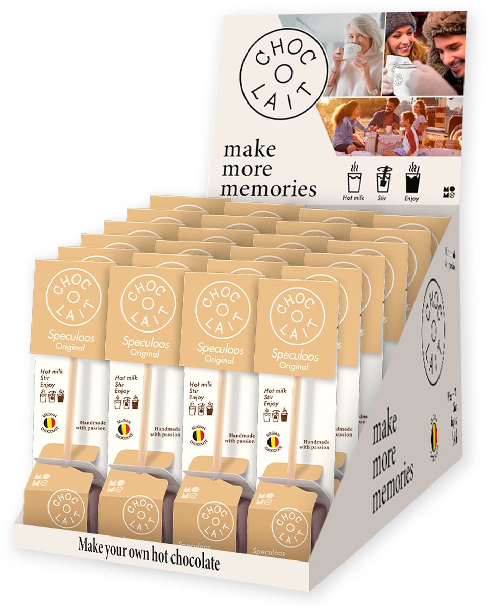 Choc-o-lait Speculoos: 24 stuks in een display
