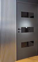 Akoestisch Houten Wandpaneel WallingtonNL - Alu-Line - 240 x 60 cm - | Akoestische panelen | Geluid isoleren | Houten paneel | Nagalm | Houten latten | Akoestisch wandpaneel | Wood panel | Absorptie | Plafond paneel | Geluiddempend