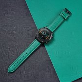 Fungus - Smartwatch bandje - Geschikt voor Samsung Galaxy Watch 3 45mm, Gear S3, Huawei Watch GT 2 46mm, Garmin Vivoactive 4, 22mm horlogebandje - PU leer - Donkergroen