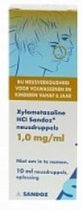 Sandoz Neusdruppels Xylometazoline 1.0mg/ml - 1 x 10 ml