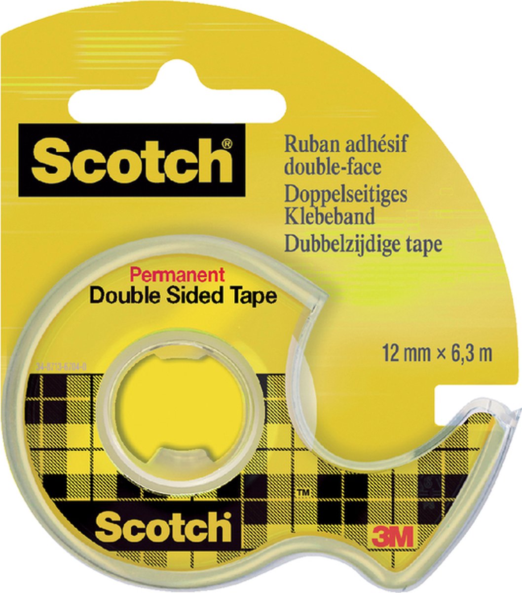 Scotch® Dubbelzijdige Tape, 12 mm x 6.3 m | bol.com