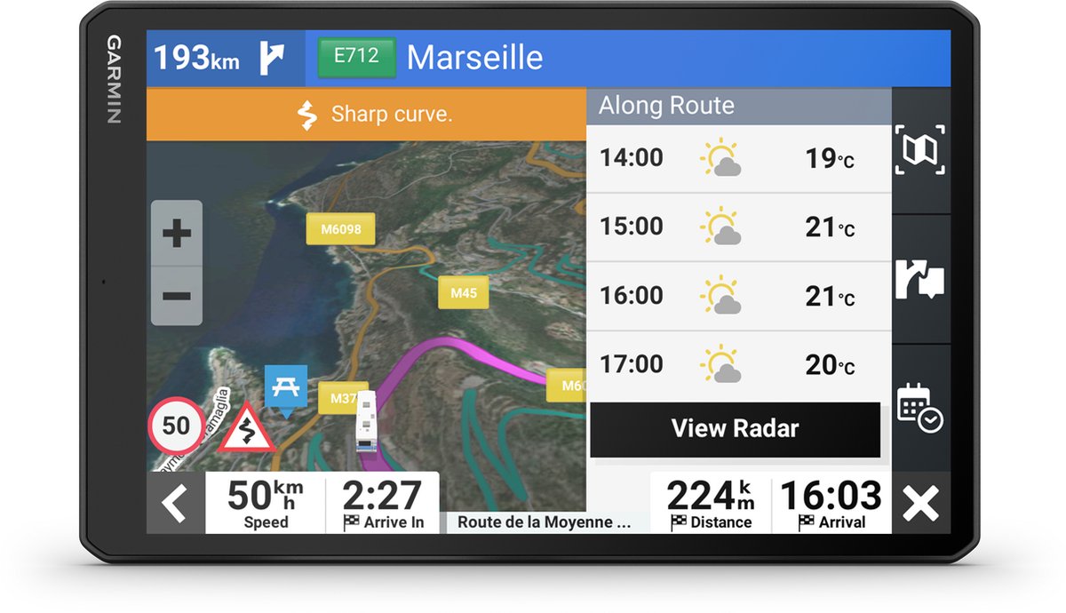 Garmin Camper 1095 - Navigatiesysteem caravan/camper - Ingebouwde WIFI - 10 inch scherm - Europa en Zuid- Afrika – foto 8
