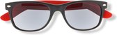 Noci Eyewear TBR013 Zonneleesbril WF +1.50 - Mat zwart met rode temples