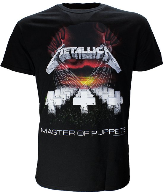 Metallica Master Of Puppets Band T-Shirt Zwart - Officiële Merchandise