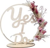 LBM - ''Yes I Do''flowerhoop - droogbloemen - 25 cm