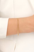 Hare Design Schakelarmband Verstelbaar Armband Goud Vergulde Messing - Gerecycled Messing - Luxe Sieraden - Accessoires - Liefdes Sieraden - Love Armband - Dames Armband - Valentijnsdag - Geschenk - Moedersdag - Speciale Dagen