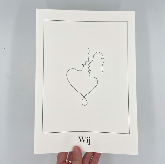 Lokaal Living - a4 poster - wij - zwart wit - one line - liefde