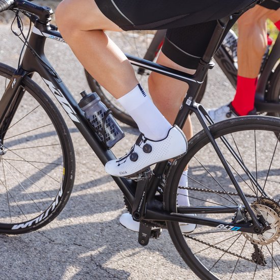 GripGrab - Lightweight SL 3PACK Performance Zomer Fietssokken 3 Paar Coolmax Wielersport Sokken Regular Cut - Wit - Unisex - Maat S (38-41) van Gripgrab — afbeelding 4