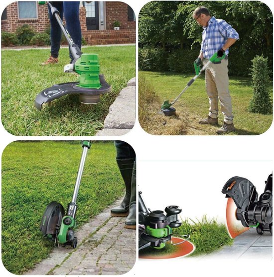 Hofftech Accu grastrimmer - automatische lijnvoeding - 20V - 1300 mAh - 300 mm maaibreedte van Hofftech — afbeelding 5