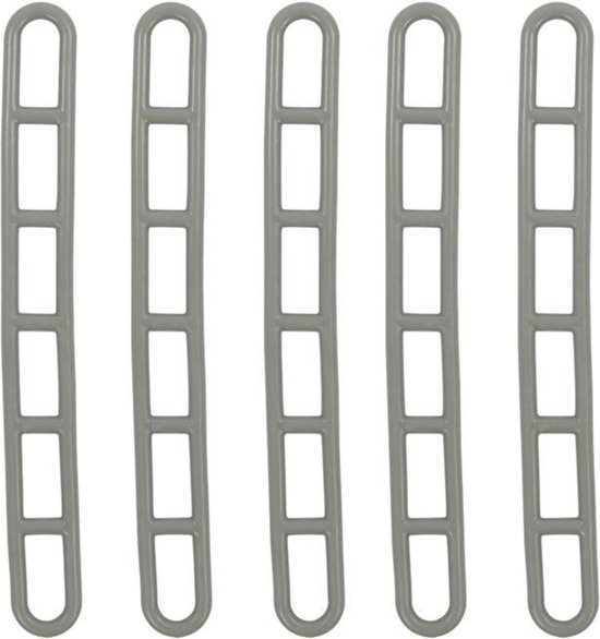 ProPlus Trapspanner - 6-gats - Rubber - 22,5 cm - Grijs - Set van 5