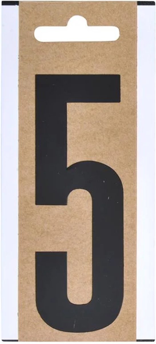 ProPlus Cijfer Etiket / Sticker "5" - Hoogte 10 cm