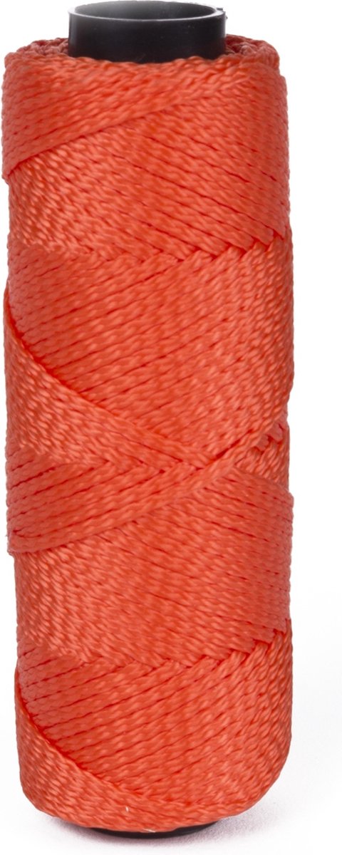 Benson Oranje bouwlijn touw - 1.8 mm diameter - 50 meter lengte - opvallend en duurzaam