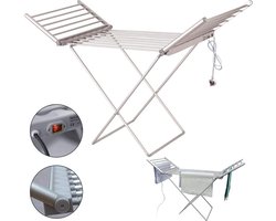Ce.Goods Elektrisch Droogrek - Verwarmd wasrek - Droogrek Elektrisch - Inklapbaar Droogrek - Snel Drogend Wasrek