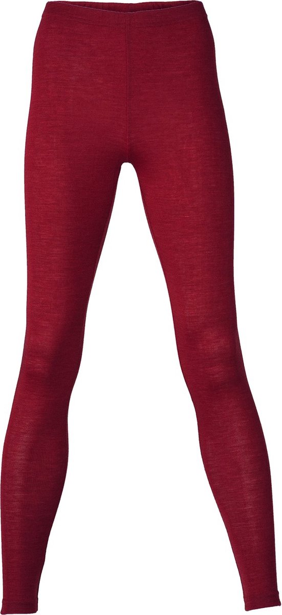 Dames Legging Engel Natur Zijde - Merino Wol bordeauxrood 42/44l