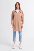 Damesmode -Hodie - Sweatshirt met capuchon - Beige - Outlet -Maat 36(S)