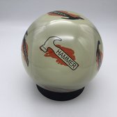 Bowling Bowlingbal Hammer, 'Cube' , polyester bal, kleur doorzichtig met dobbelsteen met 2 verschillende hammer logo's, 13 pond , Ongeboord, zonder gaten