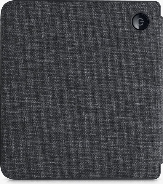 kwmobile ereader hoesje van stof - Compatibel met Kobo Libra 2 - Case met magneetsluiting - Cover in donkergrijs van kwmobile — afbeelding 4