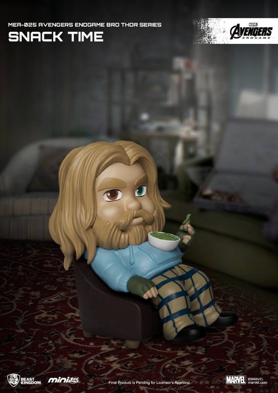 Beast Kingdom - Marvel - MEA-025 - Avengers : Endgame - Série Bro Thor - Snack time - 8cm