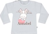 Baby T Shirt - Gepersonaliseerd - Cadeau - Naam Geboortedatum - Wit - 62