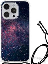 Smartphone hoesje Geschikt voor iPhone 14 Pro Mobiel Case met transparante rand Stars