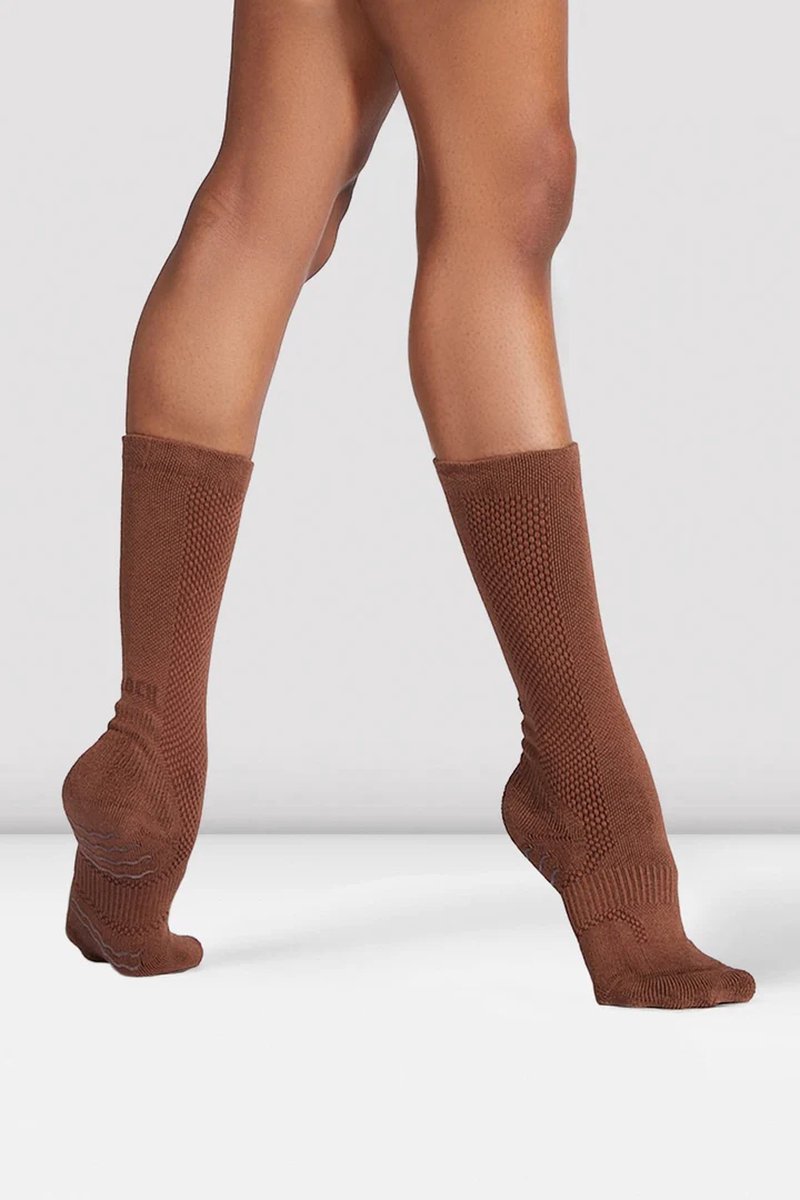 BLOCH SOX™ Bruin / Dans sokken / anti slip sokken / Maat M (38-41)