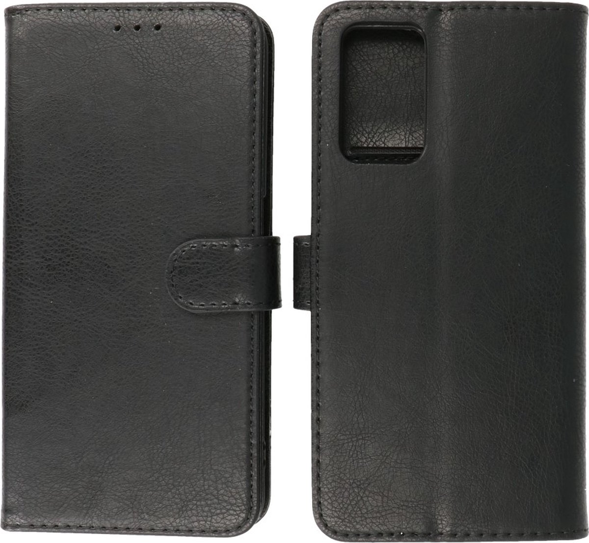 Oppo A96 Hoesje Book Case Portemonnee Telefoonhoesje - Zwart