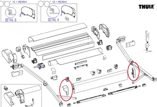 Thule Abdeckkappe für Wingbar Edge Links #52333