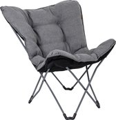 Bol.com Bo-Camp - Urban Outdoor collection - Vlinderstoel - Grainger - L - Nika - Grijs aanbieding