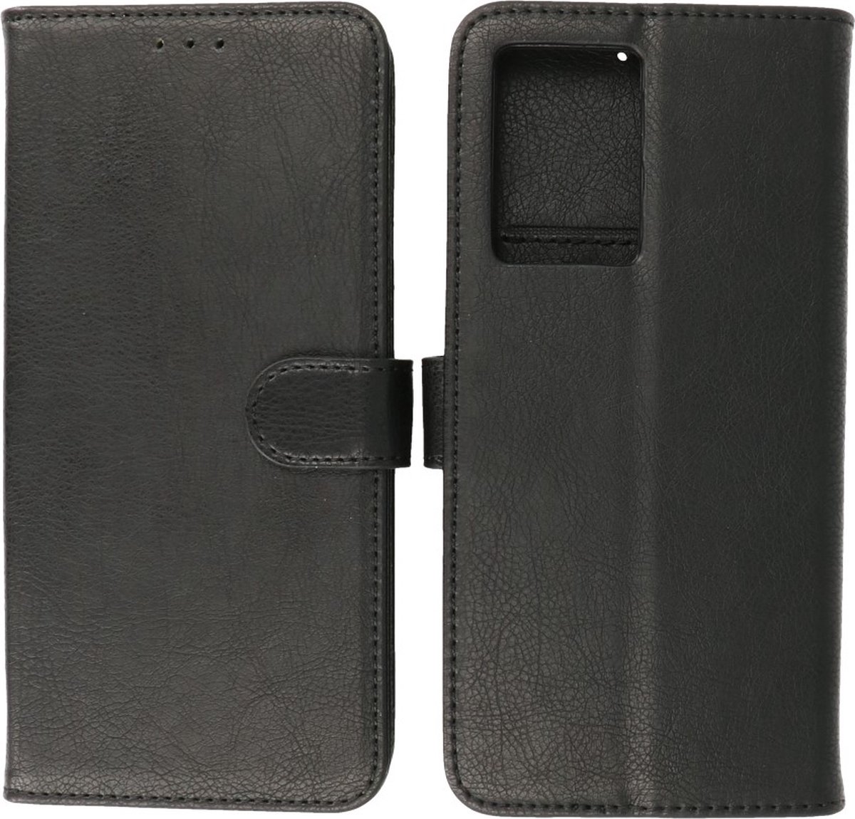 Oppo A57s - A77s - A77 4G Hoesje Book Case Portemonnee Telefoonhoesje - Zwart
