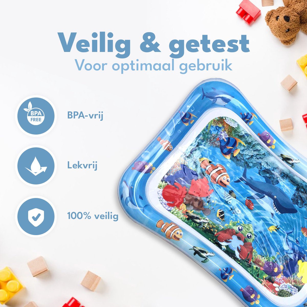 Spoused Waterspeelmat - Watermat - Speelmat baby - Speelkleed baby - Tummy Time - Luxe Geschenkdoos — afbeelding 3
