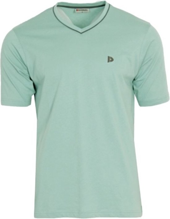 Donnay T-shirt met V-hals - Sportshirt - Heren - Sage green (099) - maat M