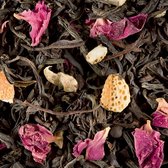 Dammann - 100 gram Rozenthee Bulgaria #3631 - Zwarte thee - Volstaat voor 50 koppen - Florale thee - Premium tea - Losse thee