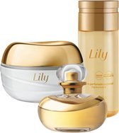 O Boticario, Lily Luxury Gift Set-Lily EDP 75 ml, Body Satin Cream 250 gr , Body Oil 150 ml - Moederdag
