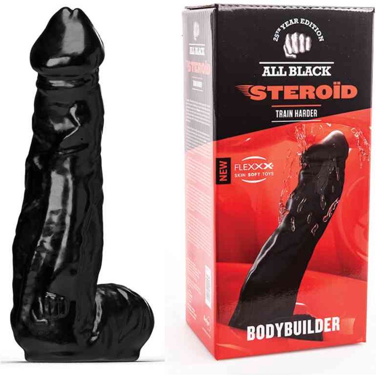 Sextoy - Gode XXL Black BULL 25 X 6,7 Cm - Neuf Et Réaliste - Marque Animhole