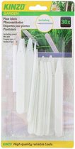 Kinzo Witte plantenstekers set van 30 - plantenetiketten - plantenlabels
