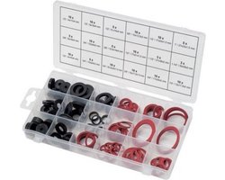 Benson Complete set afdichtingsringen - 141 stuks - 18 maten - rubber, fiber, EVA - voor sanitair en lekbescherming