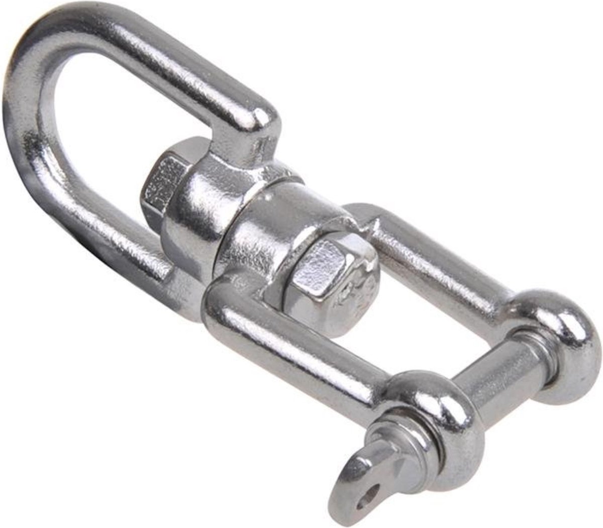 Seilflechter Wartelsluiting - 8 mm - A4 RVS AISI 316 - Oog/Vork - 2500 daN