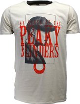 Peaky Blinders Tommy Shelby T-Shirt Off White - Officiële Merchandise
