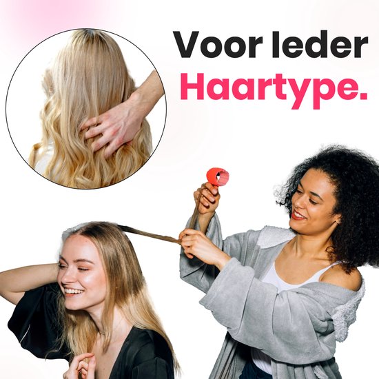 Beyeza Krulspelden Rollers - 32 Delig - Heatless Curls - Incl. Haar rollers & Haarklemmen - Kleefroller - Krullen Zonder Hitte - Haarrollers Midi