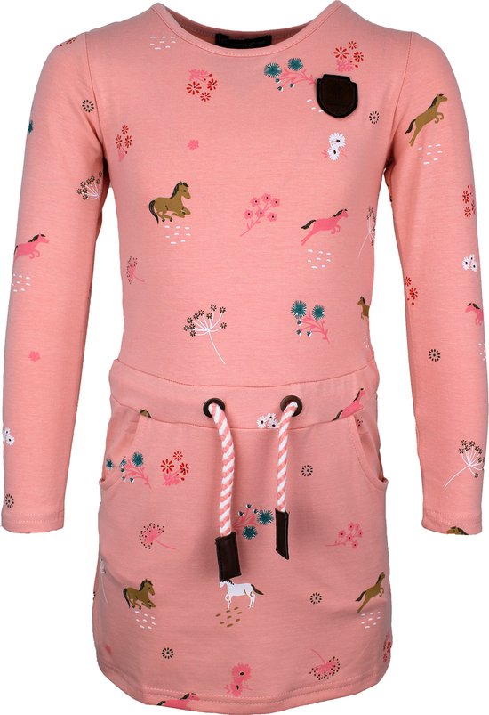 S&C Jurkje Paso paardjes roze Kids & Kind Meisjes Roze - Maat: 98/104