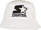 Starter Black Label - Basic Bucket hat / Vissershoed - Wit