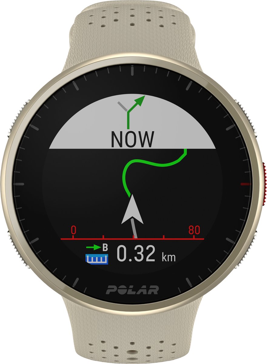 Polar Pacer Pro - Geavanceerd GPS Hardloophorloge - Gold Dust - Maten S-L