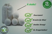 Drogerballen - Droogballen 6 Stuks XL - Herbruikbare Wasdrogerballen - Duurzaam - Energiebesparend