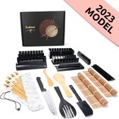 MEGA SUSHIPACK - Sushi Set par Veloci - Sushi Maker - Sushi Roller - Sushi Roller Kit - Fabrication de Sushi - Bamboe - Set de Sushi de Luxe